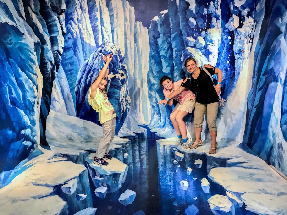  Ice Canyon at the Trick Eye Museum on Sentosa Island in Singapore