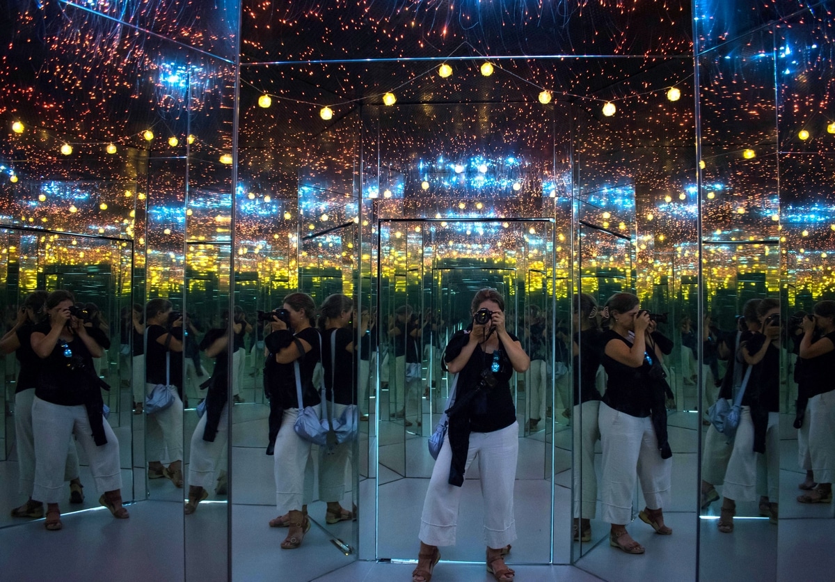 The Infinity Room in the Museum of Illusions in Kuala Lumpur