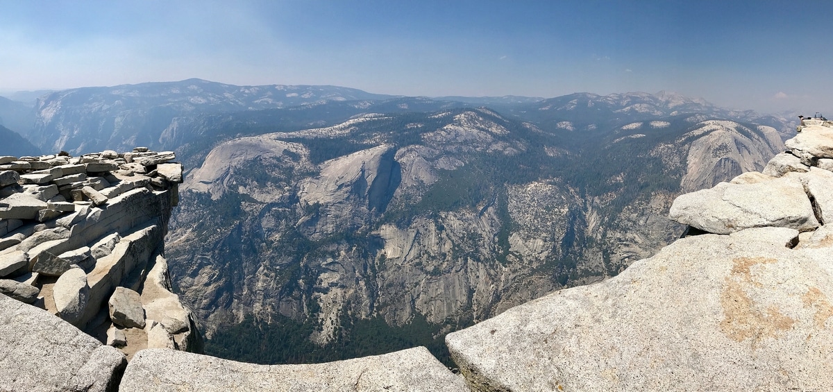 Panorama of Yosemite Valley from Half Dome