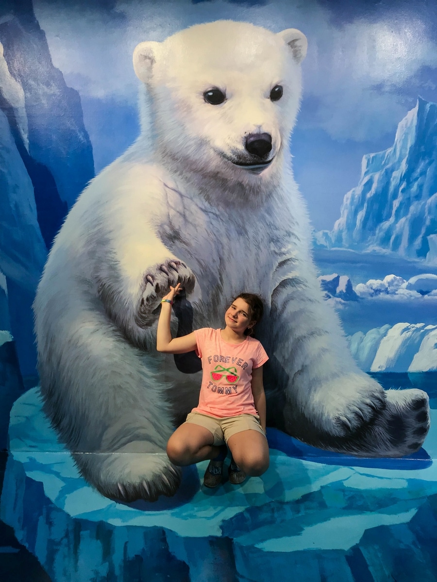 Polar Bear Cub at Trick Eye Museum Sentosa