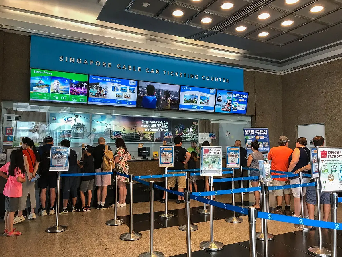 Singapore Cable Car Ticketing Counter