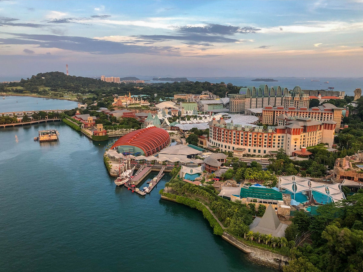 View of Sentosa Island in Singapore