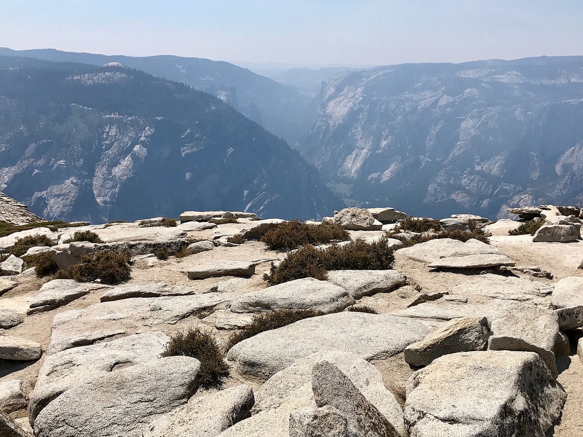 View of Yosemite Valley from the top of Half Dome