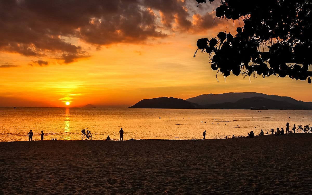 Sunrise at Nha Trang Bay in Vietnam