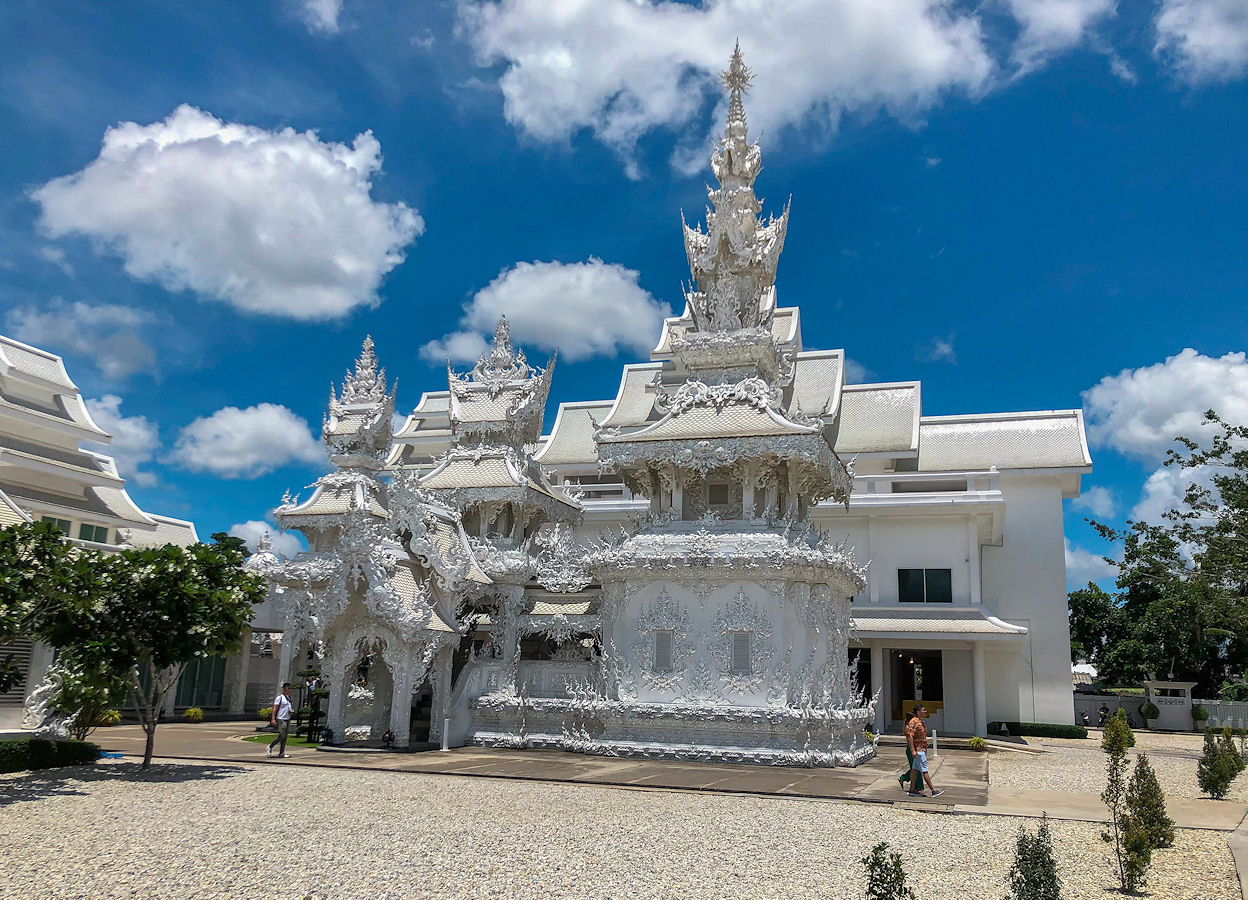 The crematorium at the White Temple in Thailand