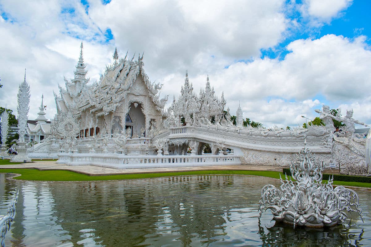The amazing White Temple in Thailand near Chiang Rai