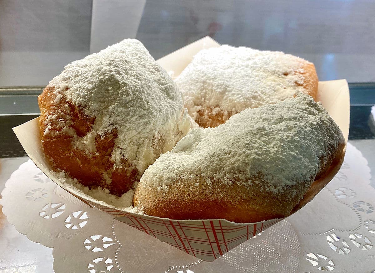 Delicious order of beignets from Cafe Beignet, New Orleans