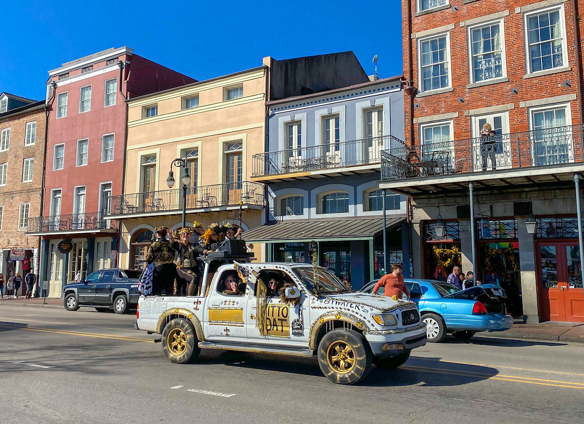 Mardi Gras pickup truck, New Orleans