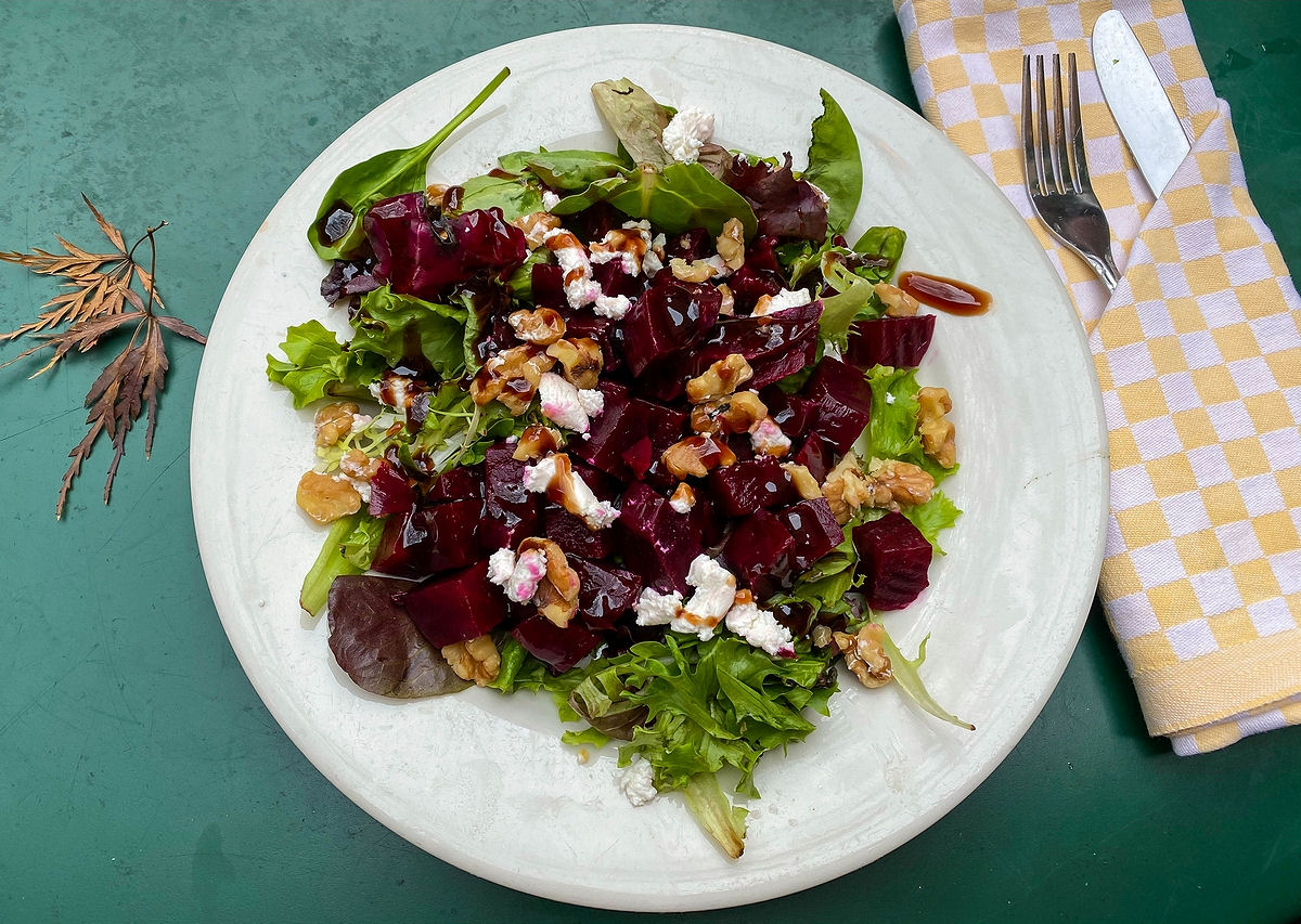 Beet and goat cheese salad from Cafe Amelie, New Orleans
