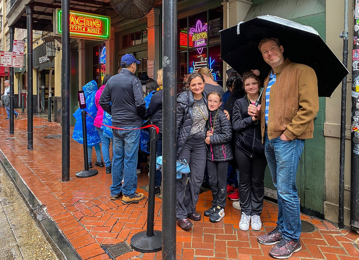 Waiting in line at Acme Oyster House, New Orleans
